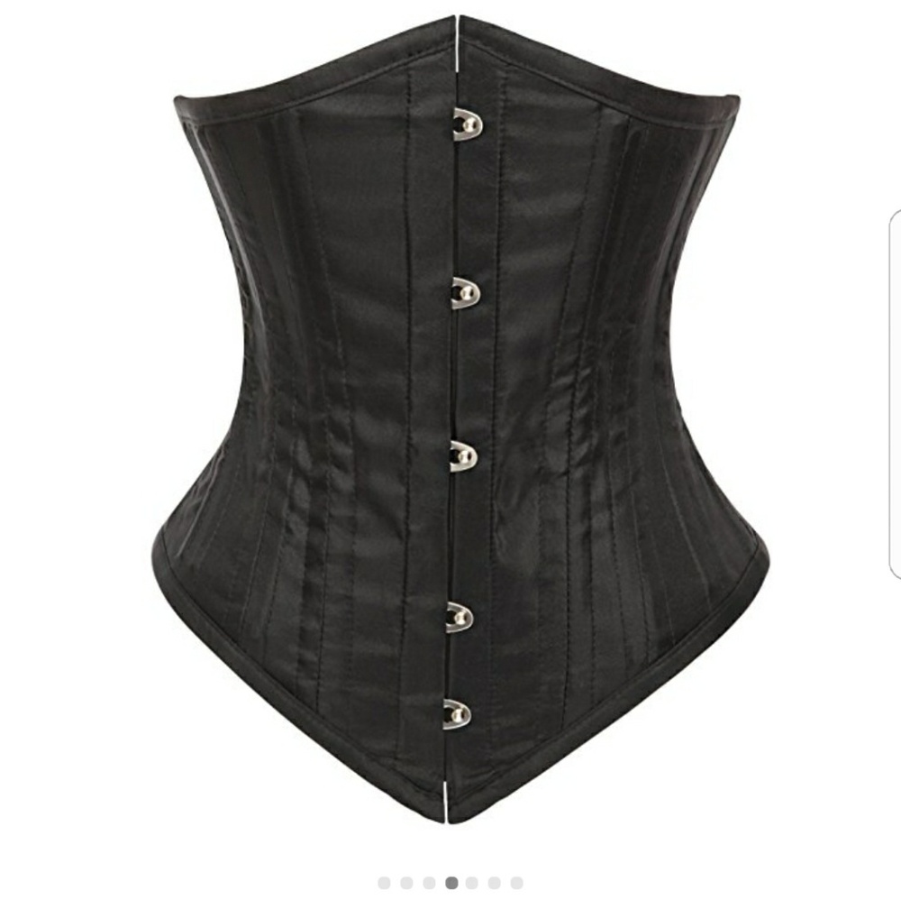 Steel boned waist training shaper corset